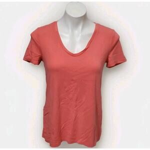 Old Navy Classic Fitted Tee T-Shirt Short Sleeve Coral Size Med